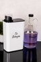 1 Pcs Acrylic White 3000 ml Self-Scale & 1 Pcs 1500 ml Glass Gallon Bottle Detergent Set Powder Softener Detergent Dispenser with Label - 2