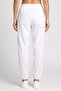 Women Sportswear Fit Drawstring Training Track Pants, White - 4