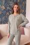 Haki Marguerite Salonic Long Sleeve Knitted Women's Pajama Set - 5