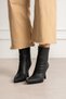 Celesta Zipper Detail Pointed Toe Women's Heeled Boots - 3