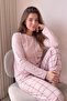 Pudra Katze Patterned Cotton Refined Women's Pajama Set - 3