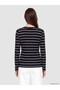 Nevavm with a Difference, Lcw Everyday Black Camisole Striped Super Skinny & Extra Narrow Long Sleeve Women's Bodysuit - 5