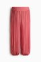 Crinkled viscose trousers - 4