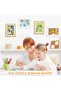 قطعتان من إطارات الأعمال الفنية للأطفال، إطار عرض الأعمال الفنية بفتحة أمامية مقاس A4 مع سعة تخزين عالية للأطفال - 3