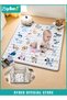 Baby Play Mats, Tummy Time Activity Play Mat, Baby Crawling Mat, Ultra Soft Floor Mat, Large Cushioning Padded Baby Playpen Mat for Indoor Outdoor Use, Machine Washable & BPA Free, 127x127CM, 25MM