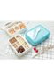 800ml School Bento Lunch Box 4 Compartments, Lightweight Leak Proof Design, Portable Food Box for Kids School Picnic, Included Spoon and Fork - 3