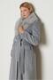 Fur Coat with Belt 90652
