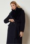 Fur Coat with Belt 90652 - 2