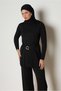 Tricot Suit with Belted Pants 46962 - 2