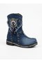 Textured, Accessory-Enhanced Nish Design Women's Denim Boots