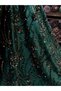 Sequin Embroidered Velvet Fabric - 5
