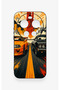 Mi 17 Ultra Compatible Orange and Black Car Patterned Silicone Case - 2