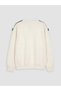 Lcw Kids Ecru Bow Printed Girls' Sweatshirt - 3