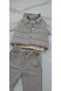 Baby Boy Hooded Sweatshirt, Puffed Vest, Pants 3-Piece Premium Series Winter Set - 7