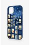 iPhone 14 Compatible Starry Apartment Patterned Silicone Case - 4