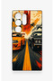 Samsung S24 Ultra Compatible Orange and Black Car Pattern Silicone Case - 2