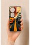 Vivo V40 Compatible Orange and Black Car Pattern Silicone Case
