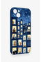 iPhone 14 Plus/15 Plus Compatible Starry Apartment Pattern Silicone Case - 3