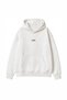 Women's Oversize Hoodie Amore Printed White – Hooded, Kangaroo Pocket, 3-Thread Ribbed Fleece - 7