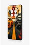Realme 12 Pro Compatible Orange and Black Car Patterned Silicone Case - 4
