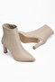 Women's Boots with Zipper Detail and Thick Heels - 3