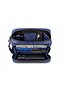 Men's Genuine Leather Navy Blue Multi-Compartment Portfolio Bag with Belt and Shoulder Strap Handbag - 2