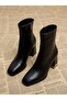 Galvanized Heeled Zippered Women's Stretch Boots - 2