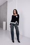 Square Neck Floral Lace Sweater - 6