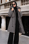 Nova Coat with Fur Detail on the Front Tsd260341 Gray - 4