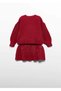Abel & Lula Girls' Knitted 2-Piece Set Red - 3