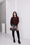 V-Neck Floral Stone Embellished Sweater - 3