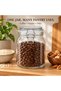 Glass Storage Jar with Clip Lid 1000 ml, Clear Glass Food Container with PP Sealing Ring - 7