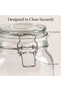 Glass Storage Jar with Clip Lid 800 ml, Clear Glass Food Container with PP Sealing Ring - 6