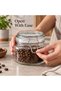 Glass Storage Jar with Clip Lid 500 ml, Clear Glass Food Container with PP Sealing Ring - 5