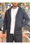 Skuba Fabric Hooded Top and Bottom Tracksuit Set 2874-2875 - 3