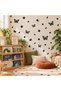 Butterfly and Flower Wall Sticker Set - Decorative Leaf Wall Decal for Children's Room and Baby Room - 4