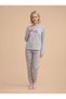 Fawn 6000 Interlock Bow Patterned Winter Home Women's Pajama Set - 2