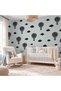 Children's Room Wall Sticker Set - Decorative Wall Decal with Flying Balloon and Cloud Figures - 4