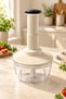 Lina 1500 ml Manual Vegetable Onion Garlic Chopper with Transparent Bowl - XL Large Hand Chopper