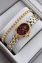 Women's Wristwatch Oval Minimal Small Case Gift Box and Bracelet.Hmt29306S01-04 - 2