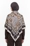 Harnes Pattern Wool Cashmere Shoulder Scarf - 4