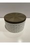 3D Printing Set of 3 Geometric Patterned Jars with Wooden Look Lids Decorative Kitchen Storage Container 6- - 3