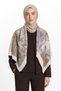 Veranda Pattern Wool Cashmere Shoulder Scarf - 2