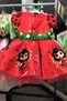 Red Ladybug Patterned Shiny Satin Girls' Dress with Balloon Sleeves Birthday Special Occasion - 2