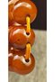 Natural German Caramel Clay Crimped Amber Prayer Beads – Ömer Naci Usta – Ottoman Antique Mihteri Havşa – 11.20 X 14.35 mm - 3