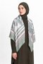 Tresse Pattern Wool Cashmere Shoulder Scarf - 2