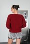 Women's Lace Detailed V-Neck Lace-Up Knitwear Cardigan - 7