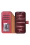Bloomcase porta crimson red iphone 18 pro / 17 pro magsafe rfid genuine leather wallet case - 6
