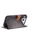 Bloomcase porta stone grey iphone 18 pro max / 17 pro max magsafe rfid genuine leather wallet case - 5