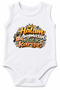 Halam Duymasin Written 100% Cotton Printed Baby Bodysuit Short Sleeve